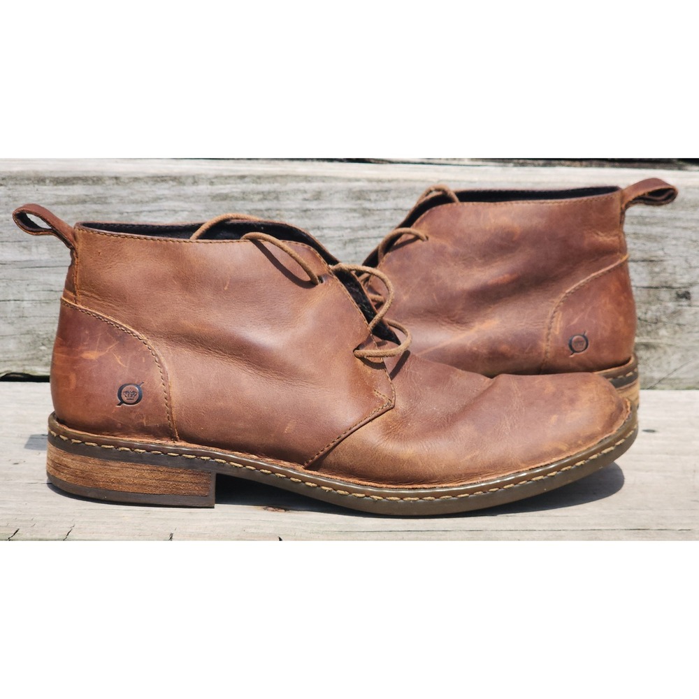 Born Hemlock Brown Distressed Leather Chukka Boots Mens Size 11 M Gorpcore